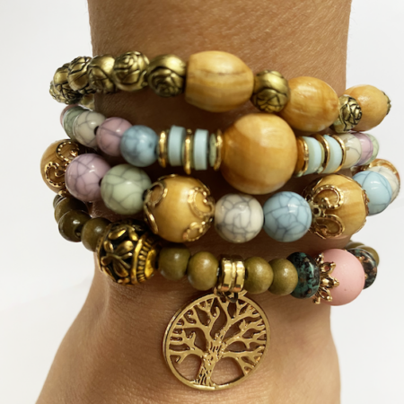 Bohemian armbanden kleurenmix 2