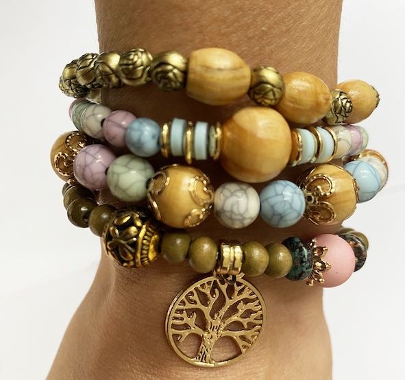 Bohemian armbanden kleurenmix 2