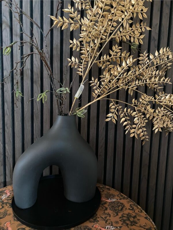 Ruscus sierlijke kunsttak goud 93 cm
