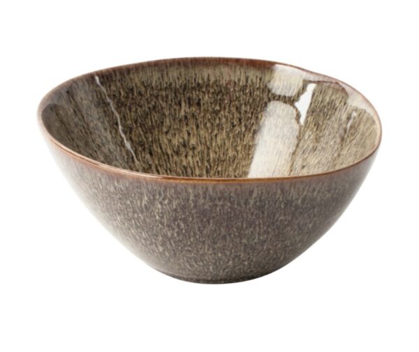 Kom 16x15x7cm bruin